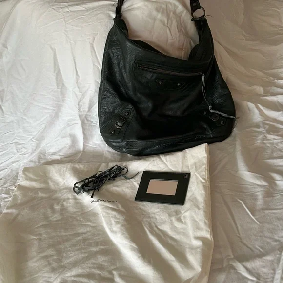 Balenciaga 2006 Sapin Dark Green Chèvre Leather Day Bag - Picture 3 of 12